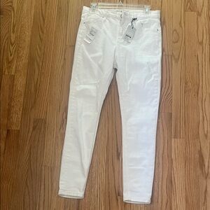 NWT Topshop High-Waisted White Jeans 30W 30L
